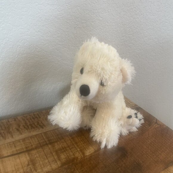 The Petting Zoo Teddy Bear Polar Bear Plush Stuffed Animal Toy White 1994 12” - Picture 3 of 8